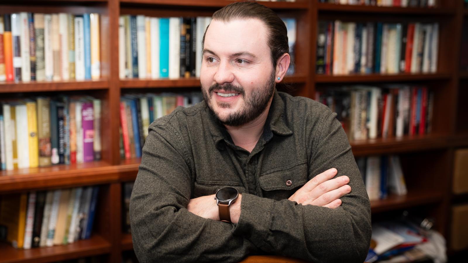 Portrait of professor Preston McBride