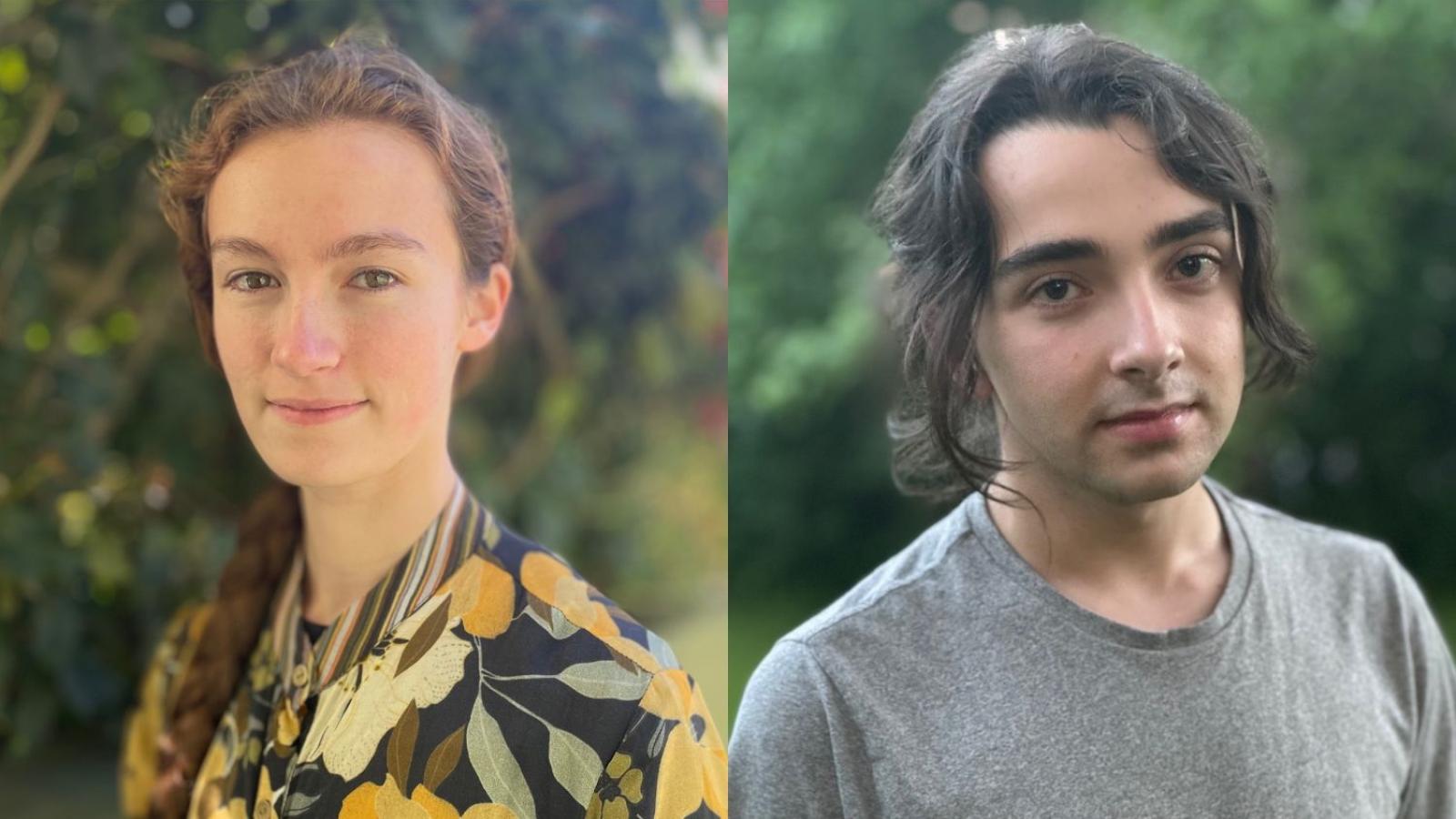 Chloe Marple, left, and Sage Santomenna