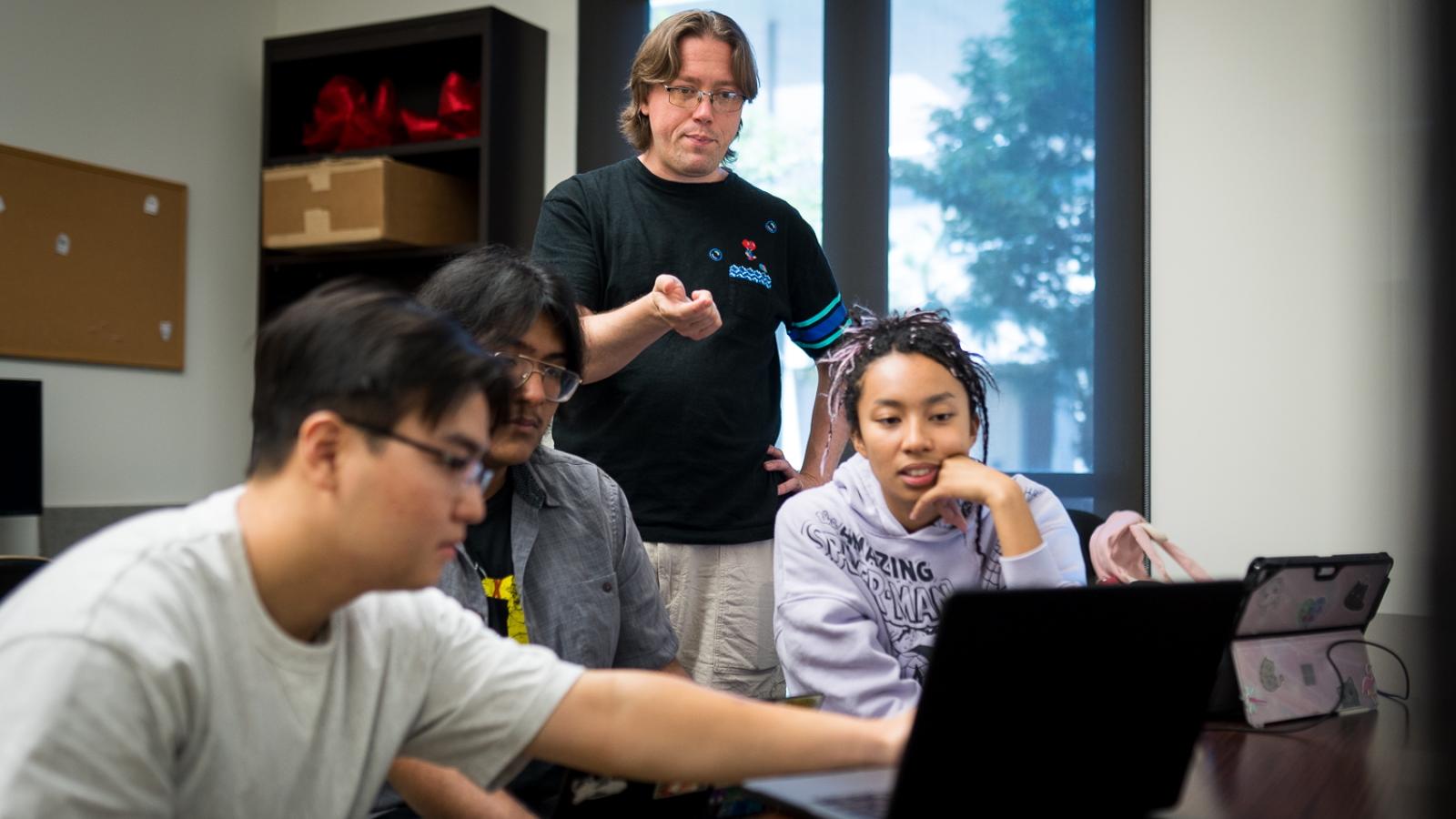 Joseph Osborn and students