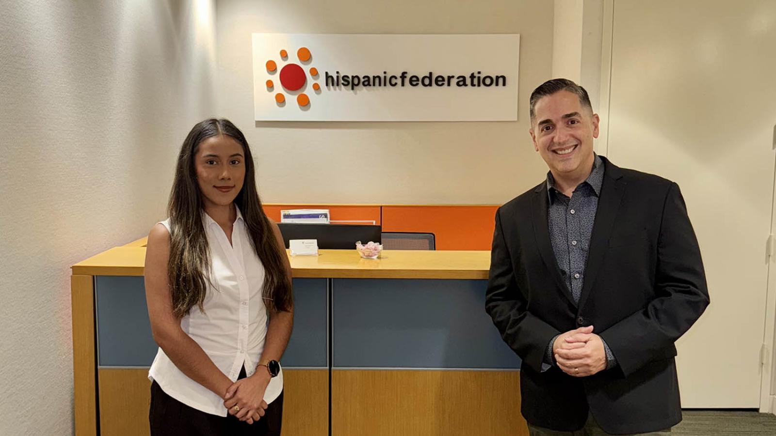Stephanie Granobles at the Hispanic Federation headquarters