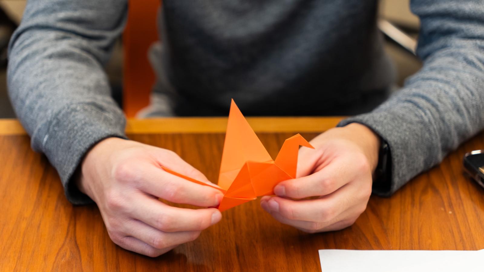 Origami bird