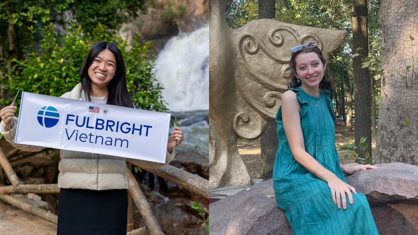 Skylar Nguyen '25 and Alexandra Runnels '25