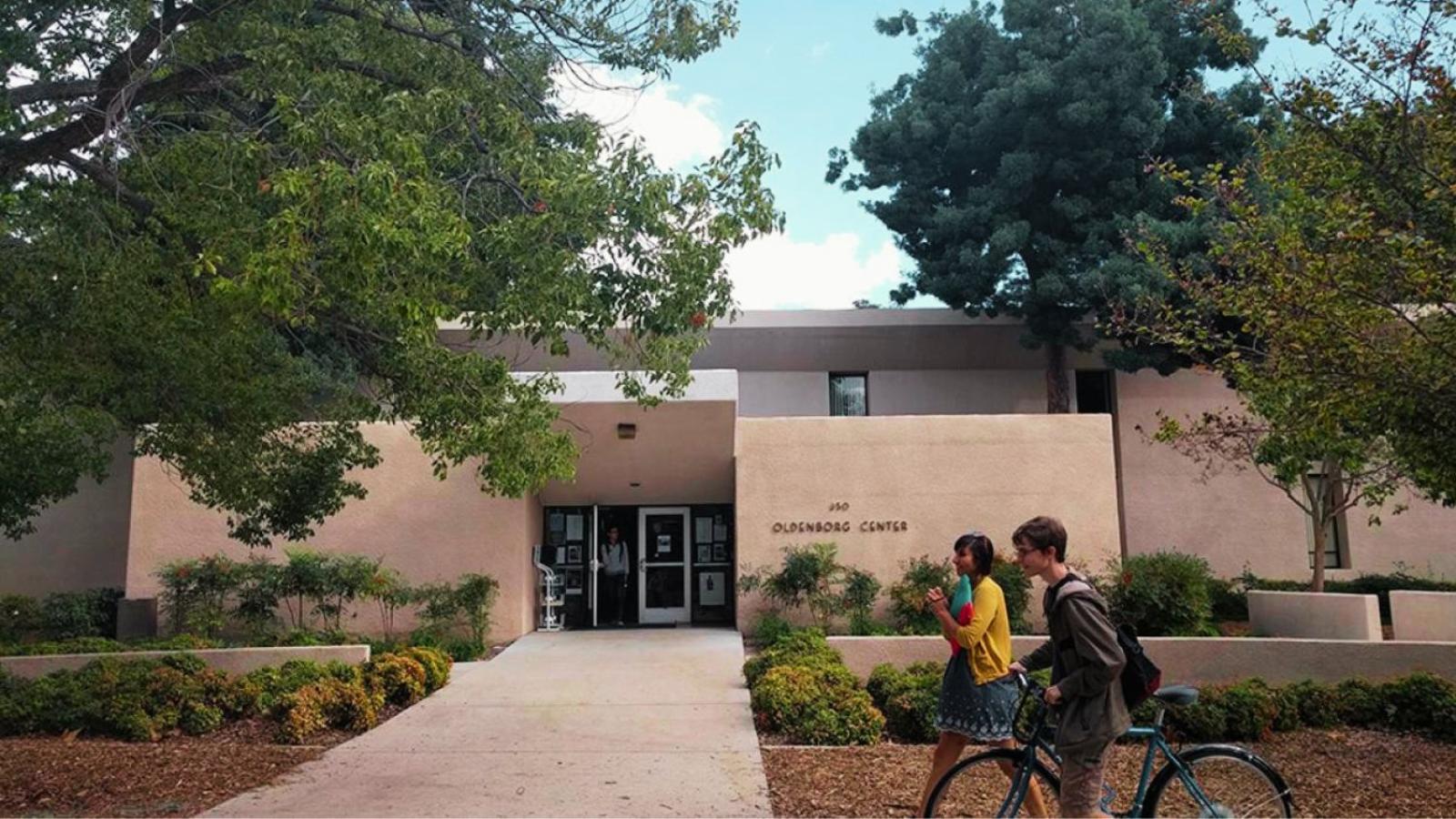 front of the oldenborg center