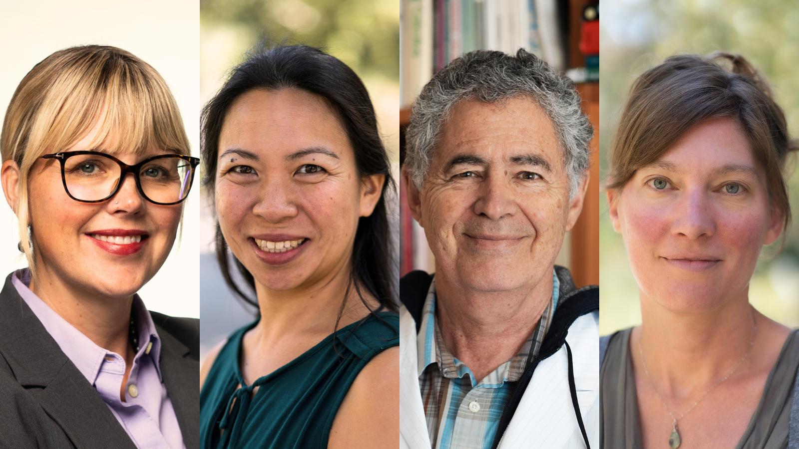 Profs. Amanda Hollis-Brusky, Jane Liu, Daniel Martinez, Colleen Rosenfeld