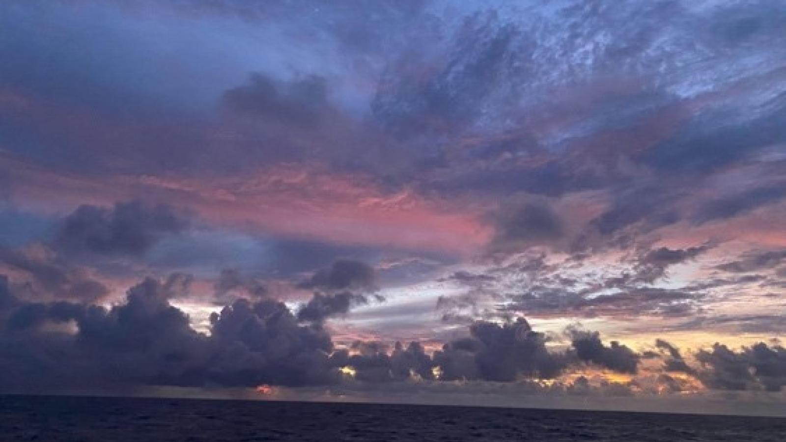 sunset over pacific ocean