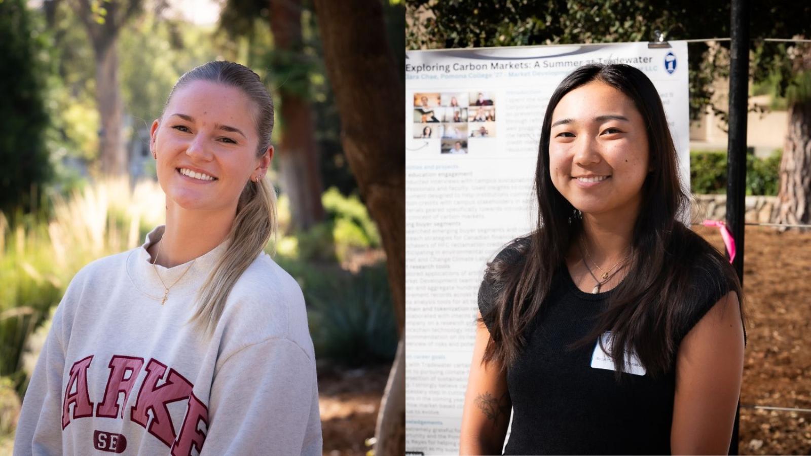 A panel of photos of two women