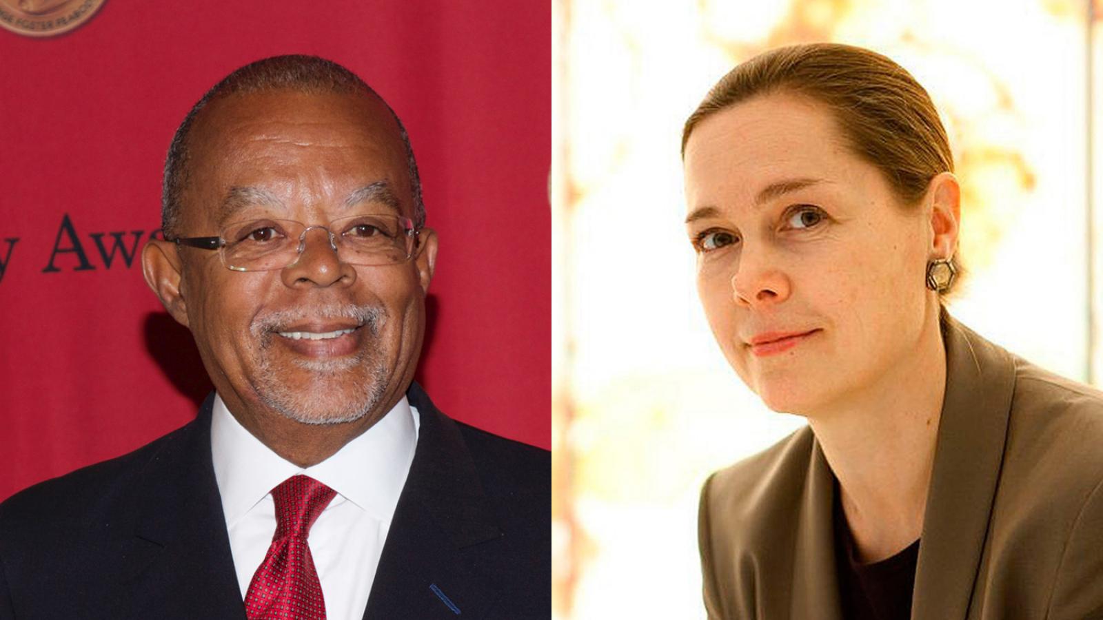Headshots of Henry Louis Gates and Martina Vandenberg, 2020 commencement speakers