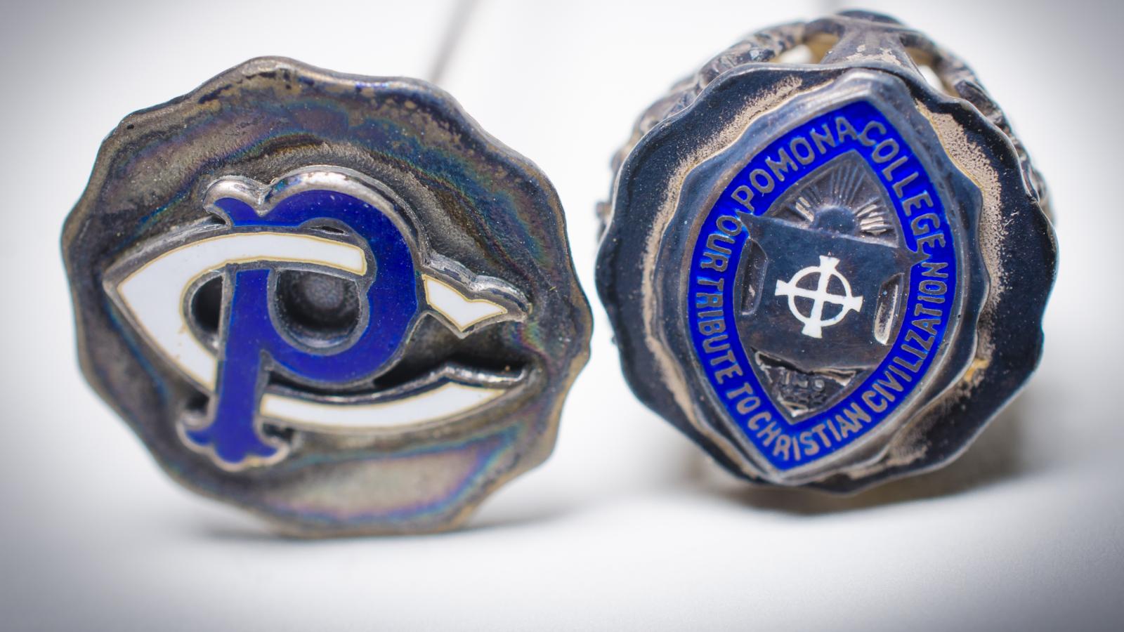 Pomona College hatpins circa 1910