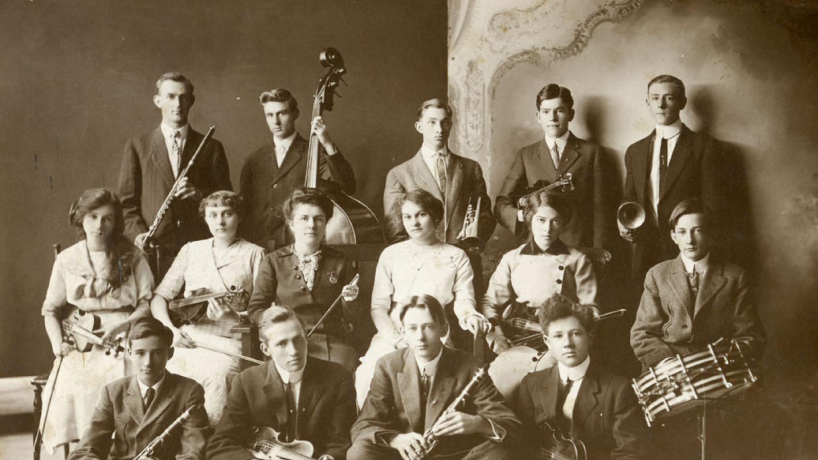 Pomona College Orchestra circa 1917