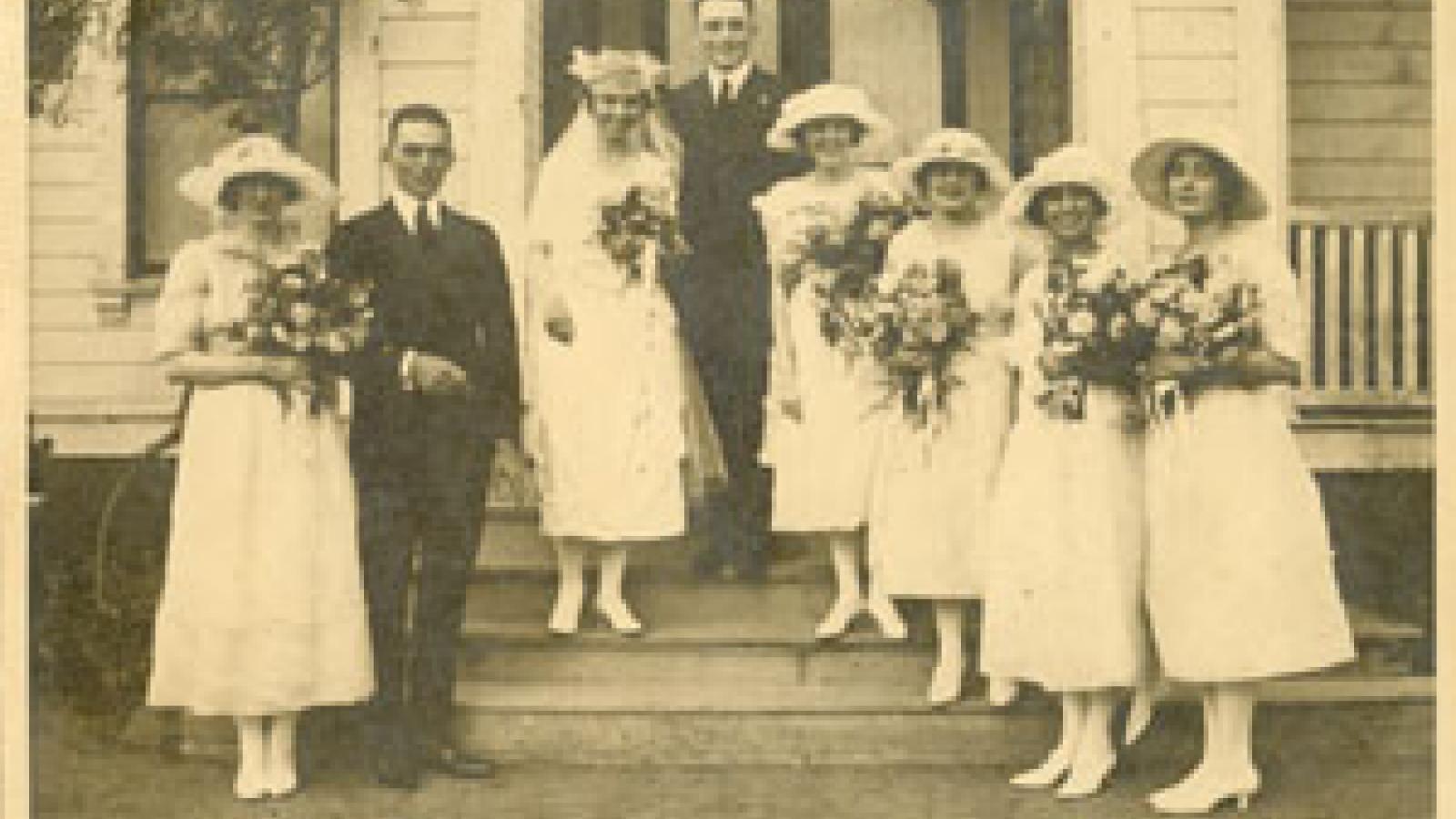 Wedding photo circa 1917