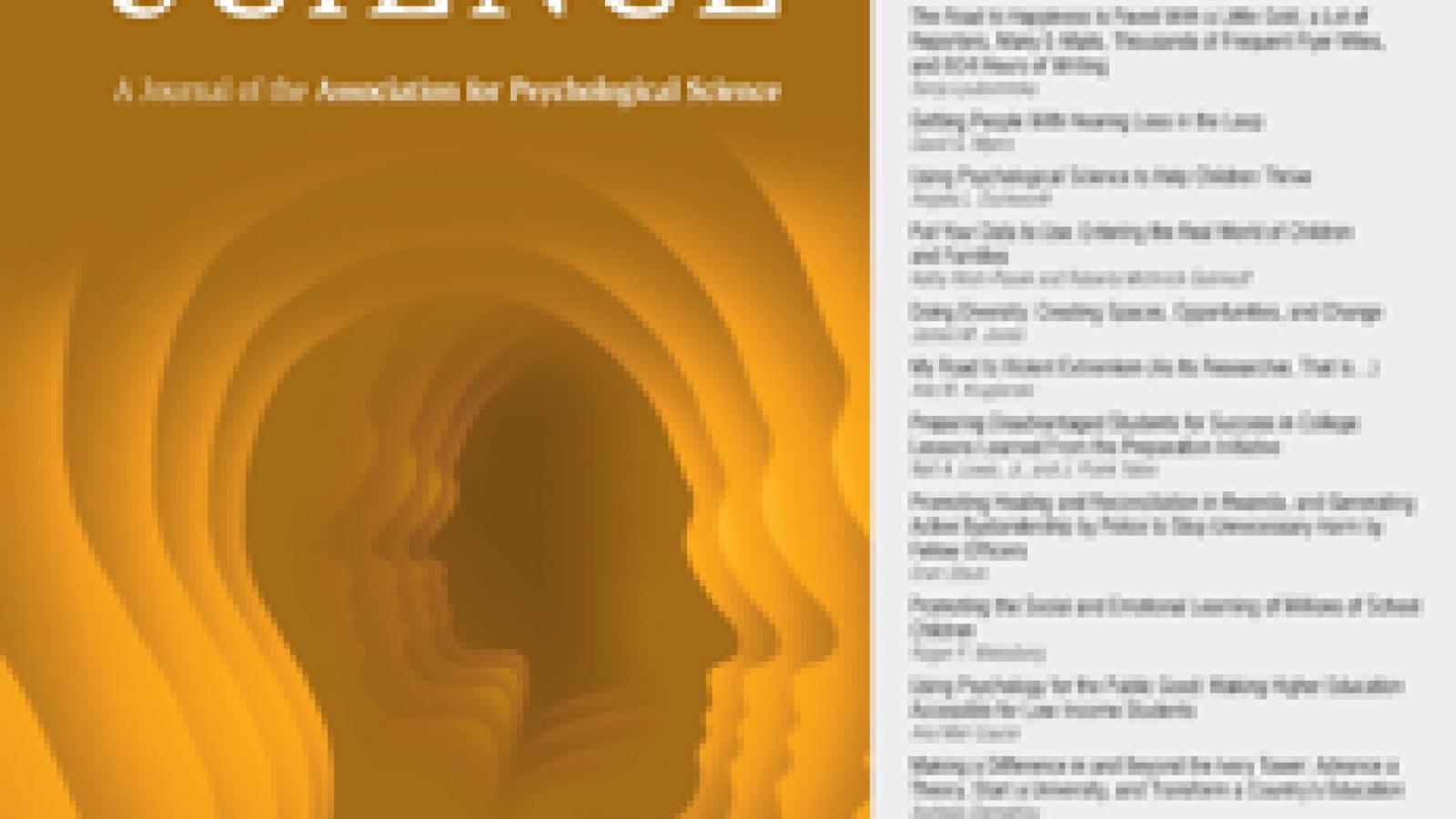 Cover of Journal with Orange Profile of Human Head