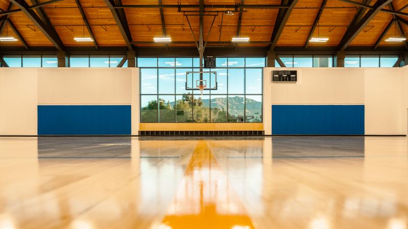 Center for Athletics, Recreation and Wellness upstairs gym Mountain View
