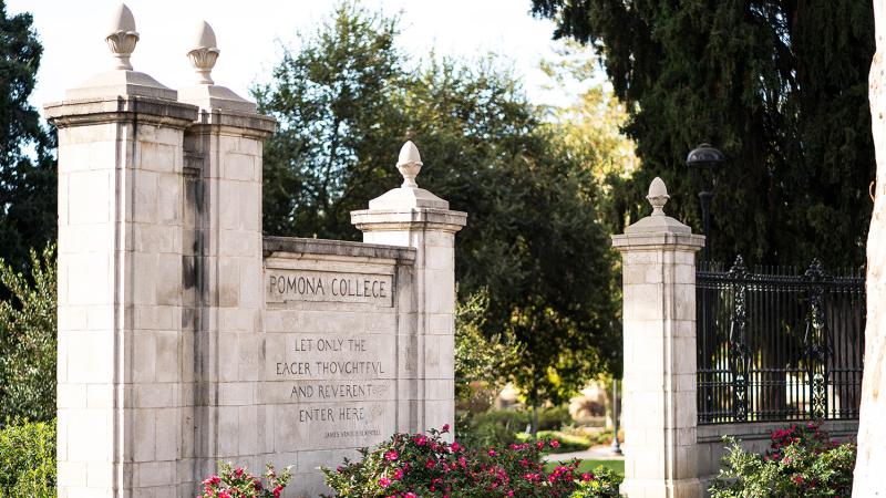 Pomona College gates