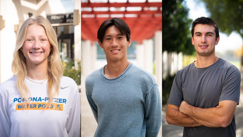 A panel of three student-athletes
