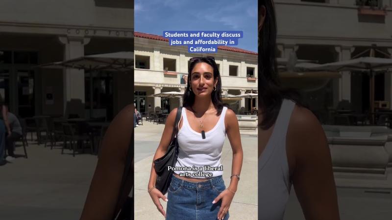 Students and faculty discuss jobs and affordability ahead of California governor’s debate at Pomona.