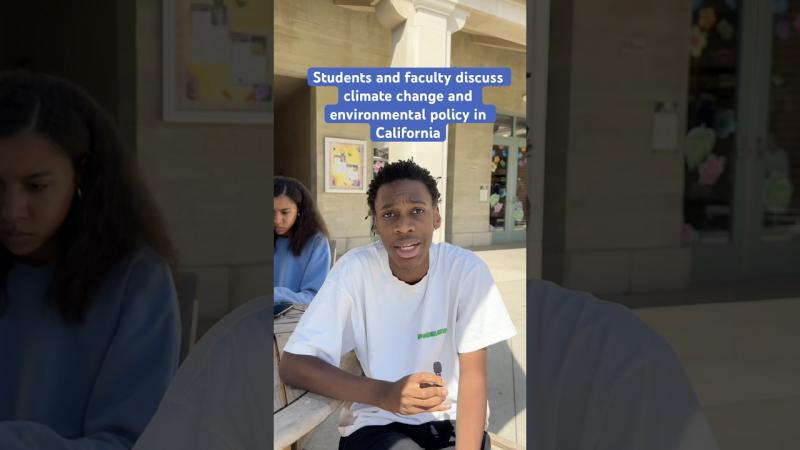 Ahead of the California governor’s debate at Pomona, students discuss climate change. #politics