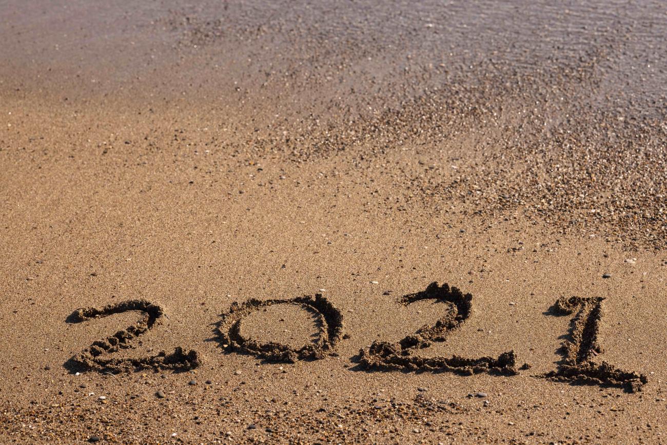 2021 written in sand