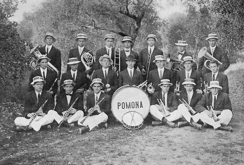 The Pomona College Band - 1914