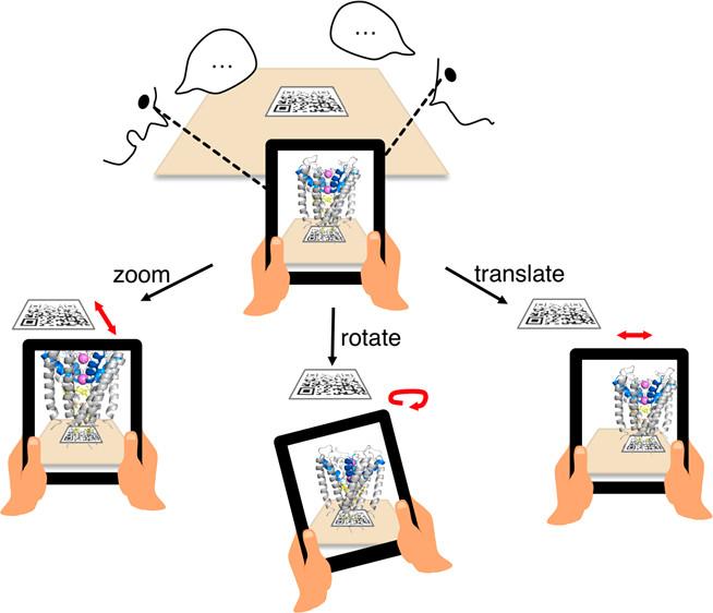 BioChem AR application in use