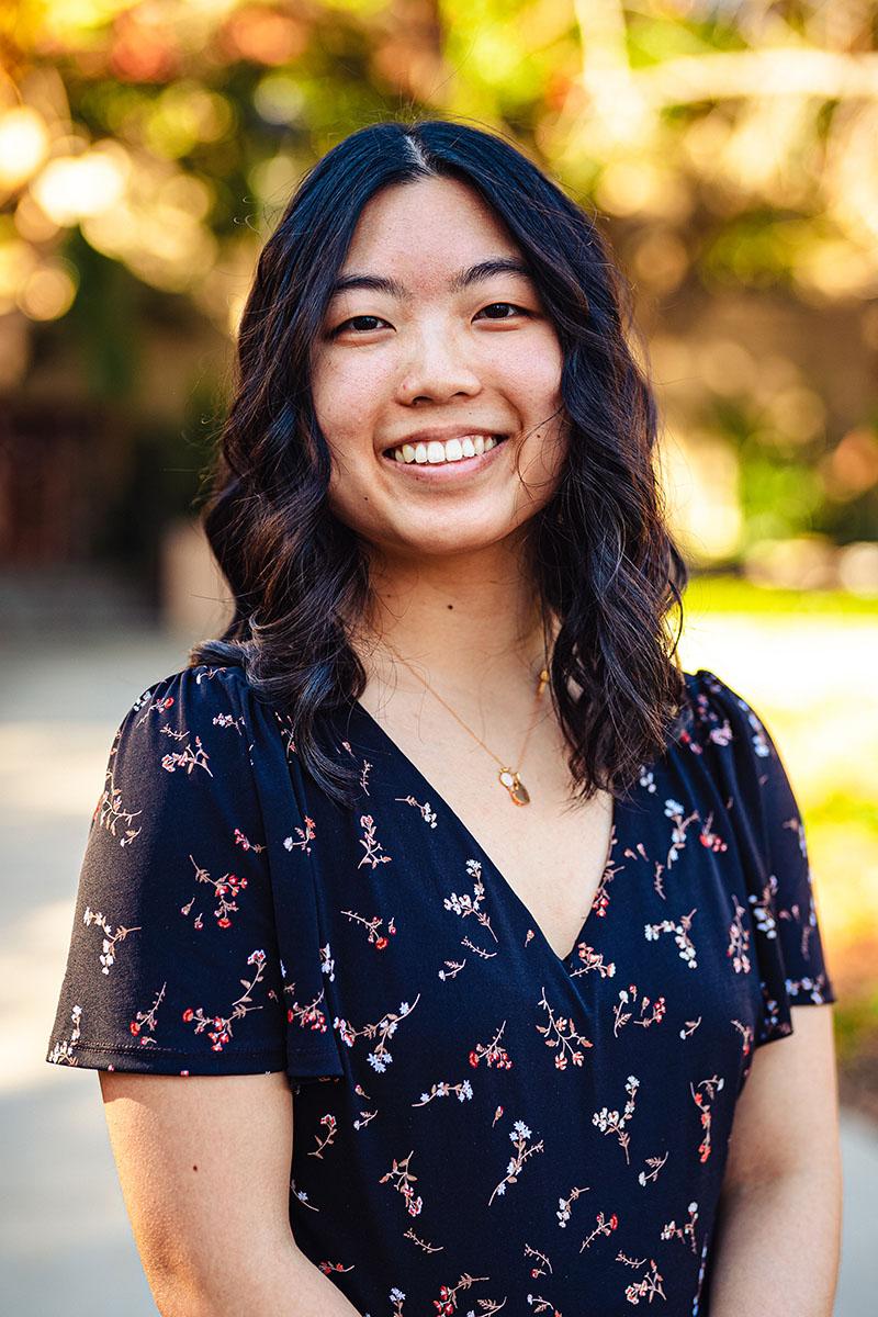 photo of christina dong on Pomona College's campus