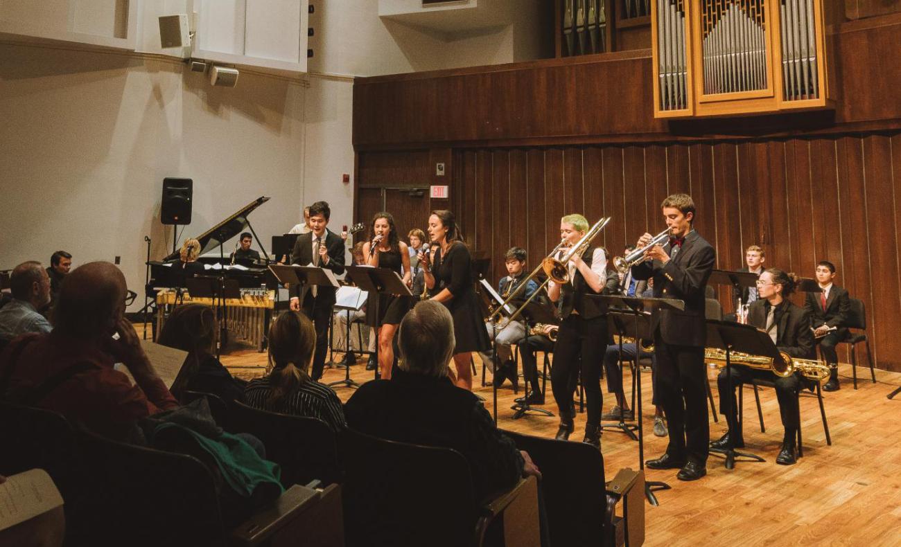 Pomona College Jazz Ensemble in concert