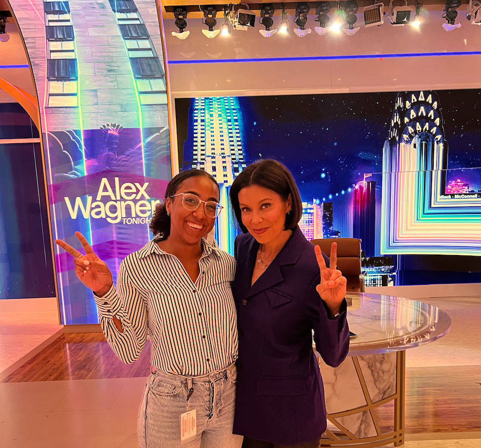 Averi Sullivan and Alex Wagner MSNBC