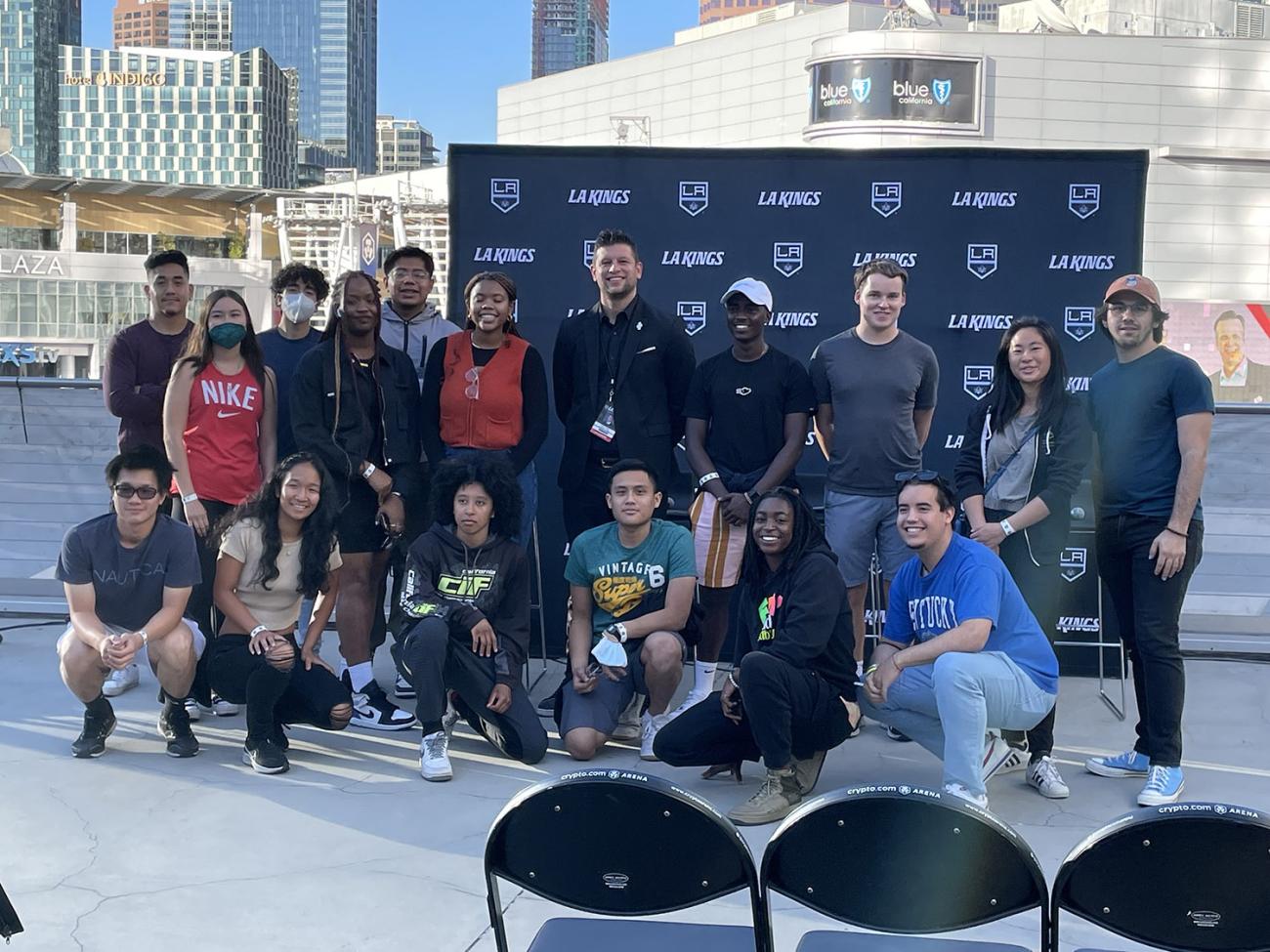 Pomona Students at LA Kings Career Panel Spring 2022 