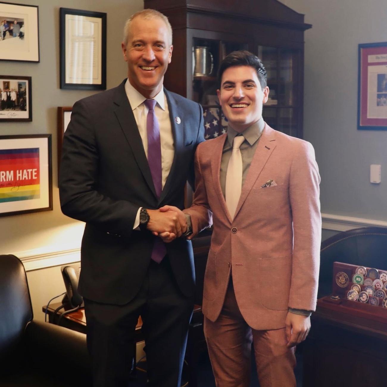 zachary freiman and representative Maloney in D.C.