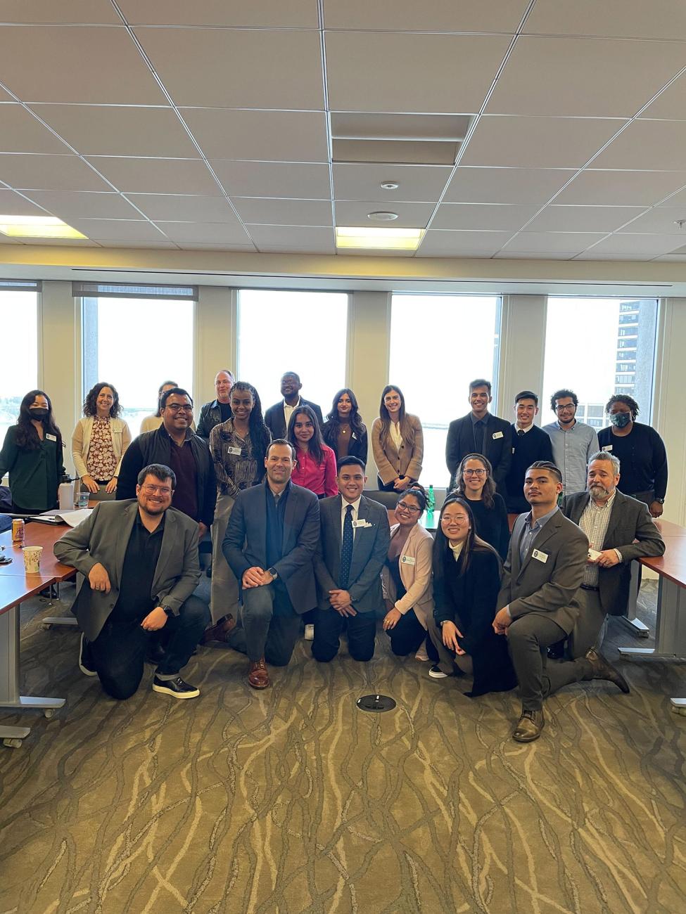 The 2022 Smart Start Career Fellows meet and network with representatives from Holland & Knight during a career trek to San Francisco, California.