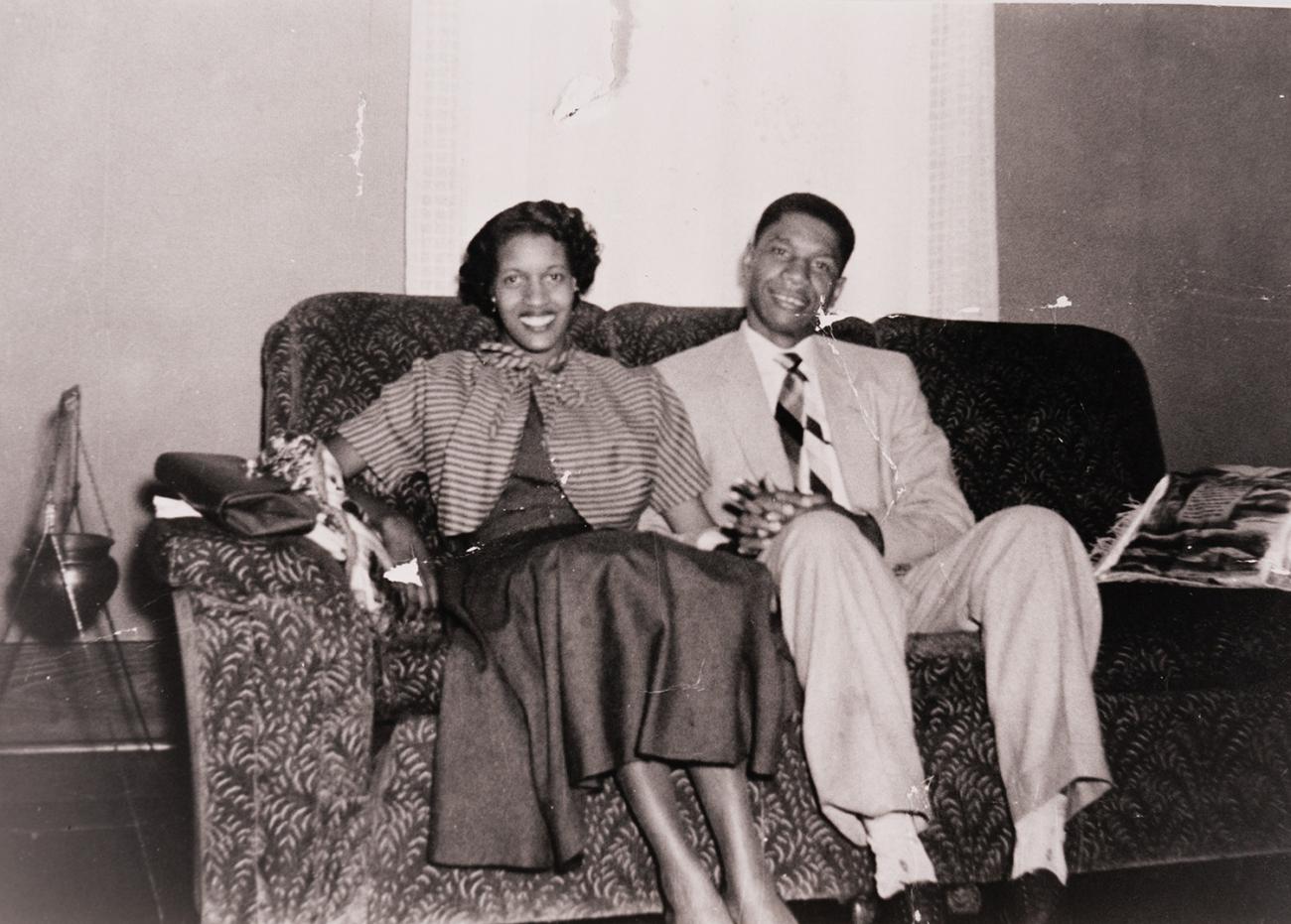 Myrlie and Medgar Evers in Mississippi in the early 1950s.
