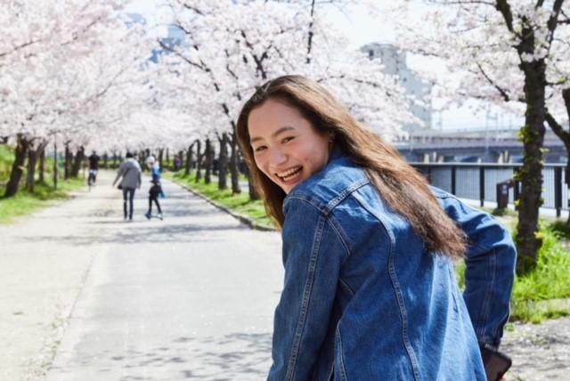 Japanese Language Resident looking back at the camera