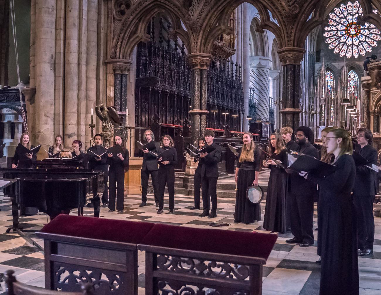 2023 Pomona College Glee Club in Durham Cathedral - England