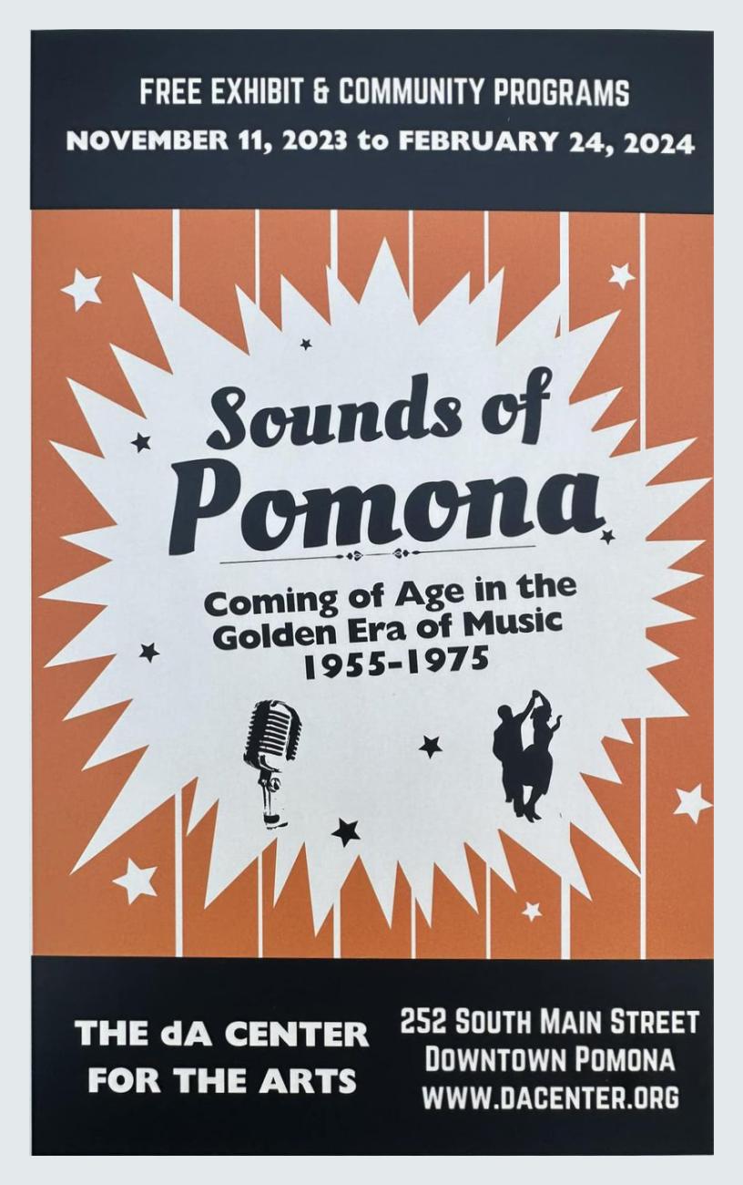 Poster announcing Sounds of Pomona event
