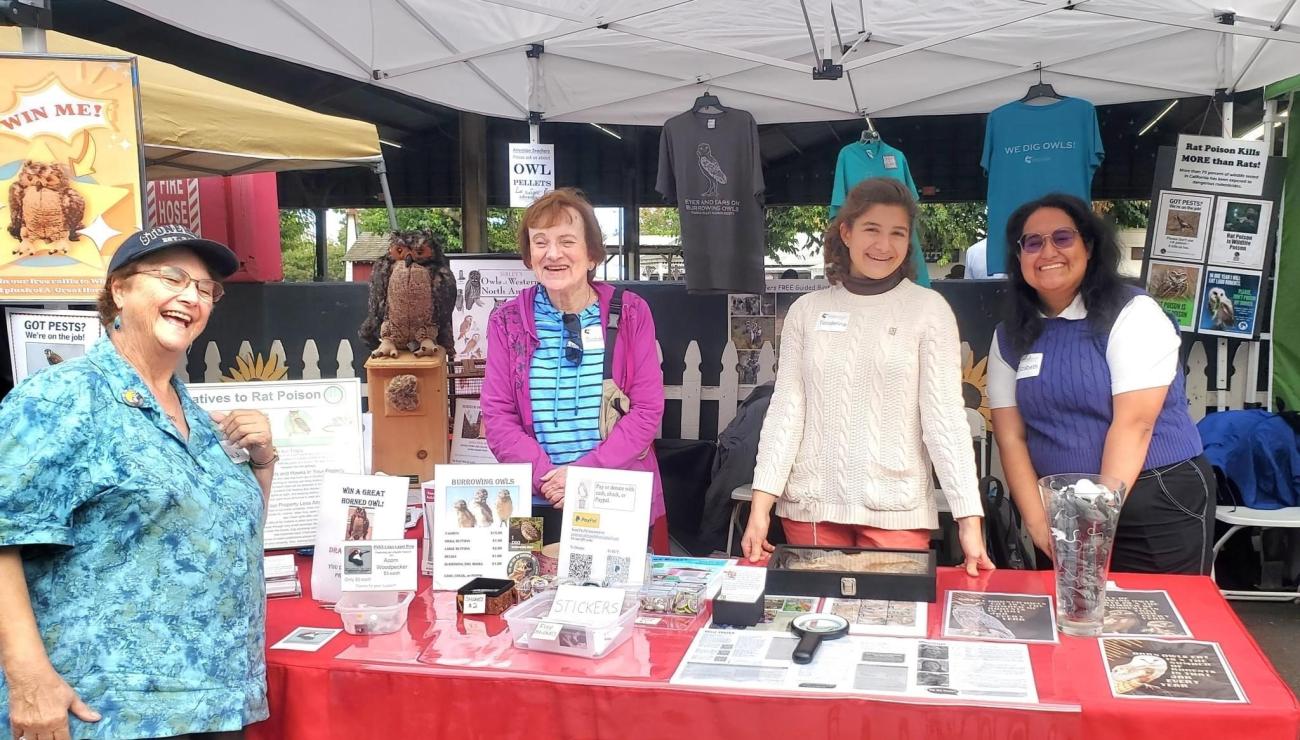 Teodelina Martelli at "Fall in the farm" at the Fairplex with the Pomona Valley Audubon Society