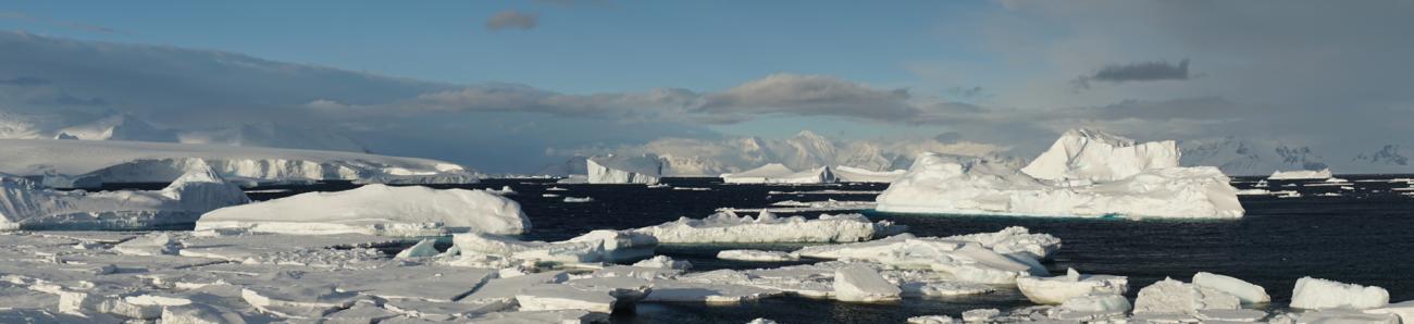 The Antarctica landscape