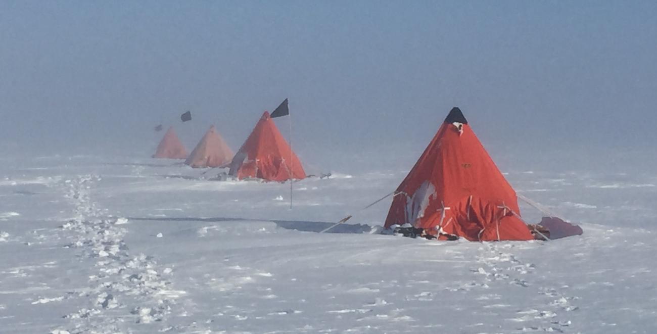 Tents in Antarctica