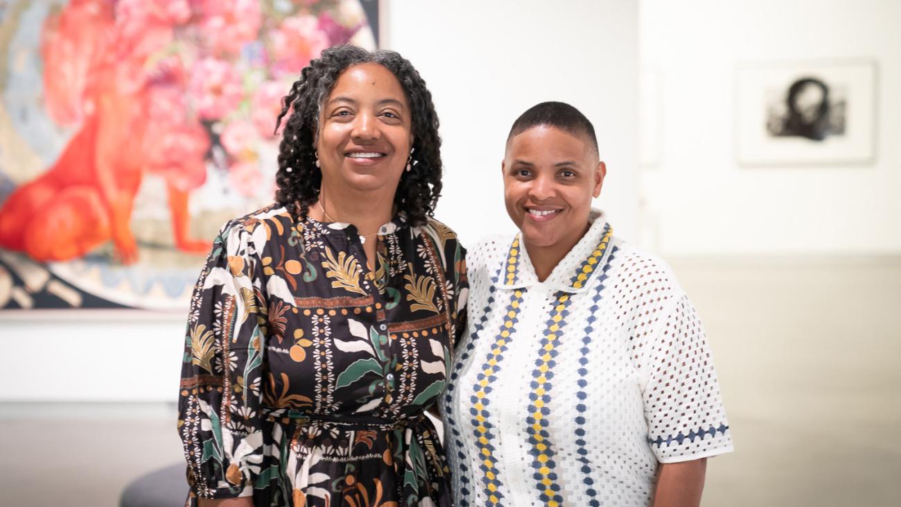Cherene Sherrard-Johnson and J Finley at the Benton Museum