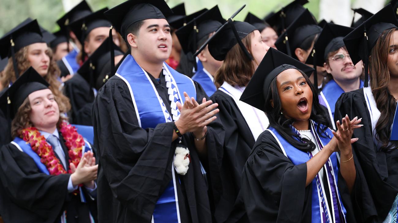 Seniors at Commencement