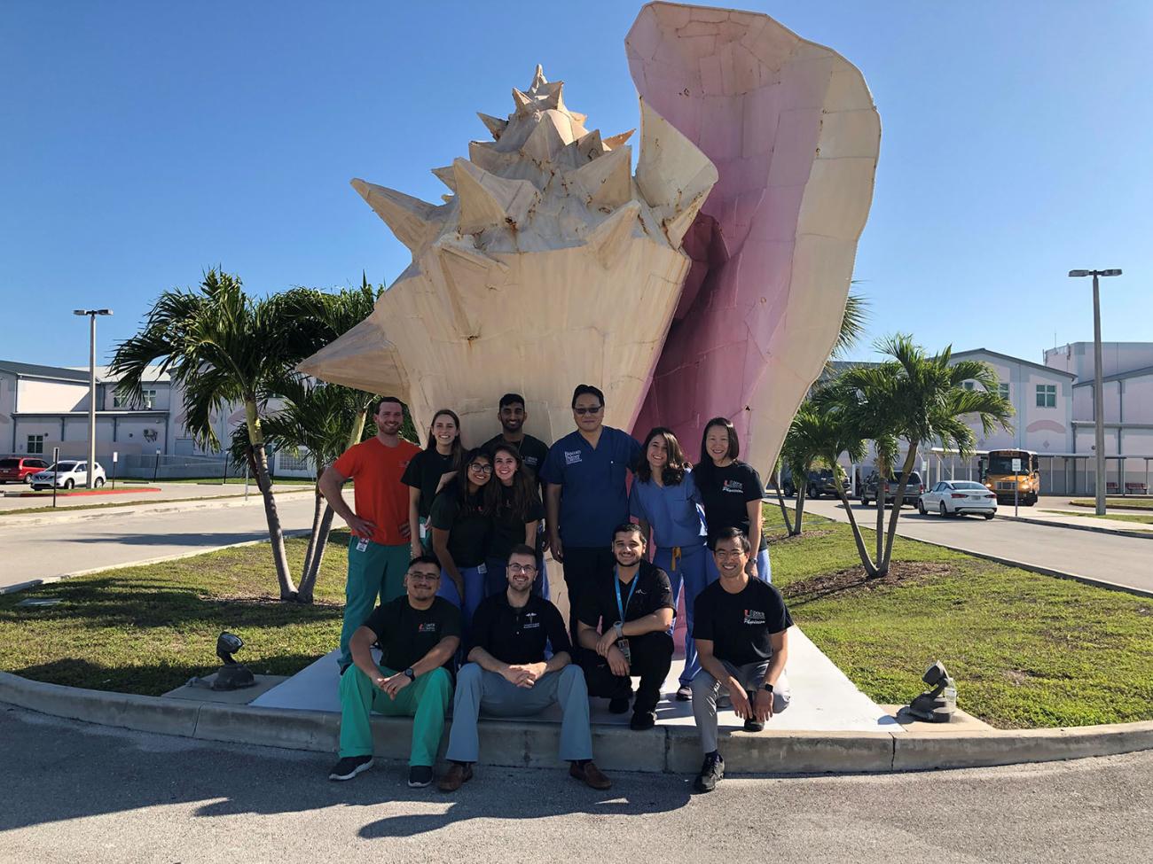 Richard Lee poses with his cohort of students