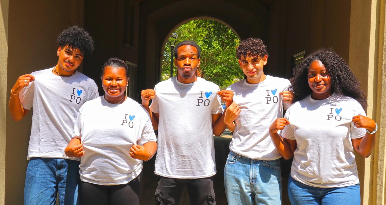 Summer Fellows 2025 from left to right: Manny Coates, Alyssa Martin, Michael Green, Ricardo Camacho, Carli Francois