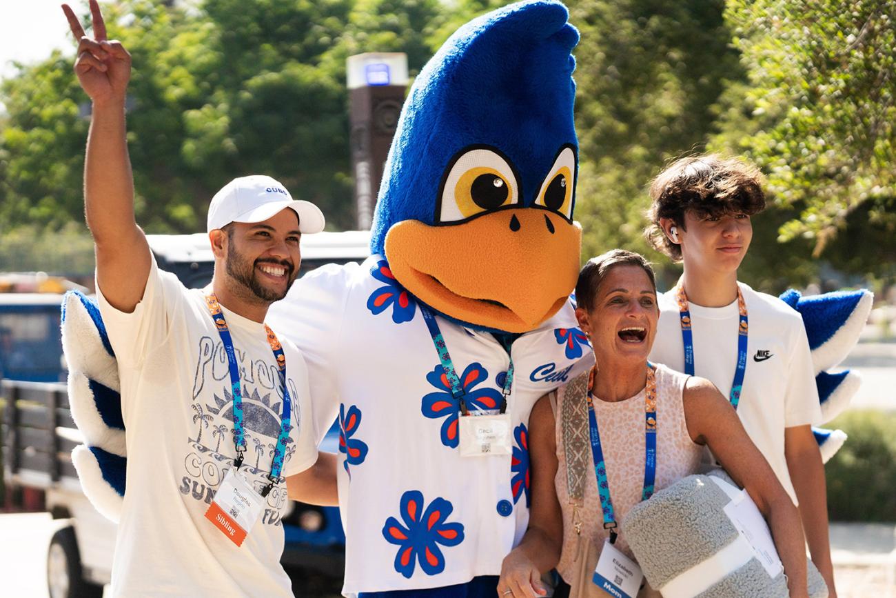 Pomona College family with Cecil