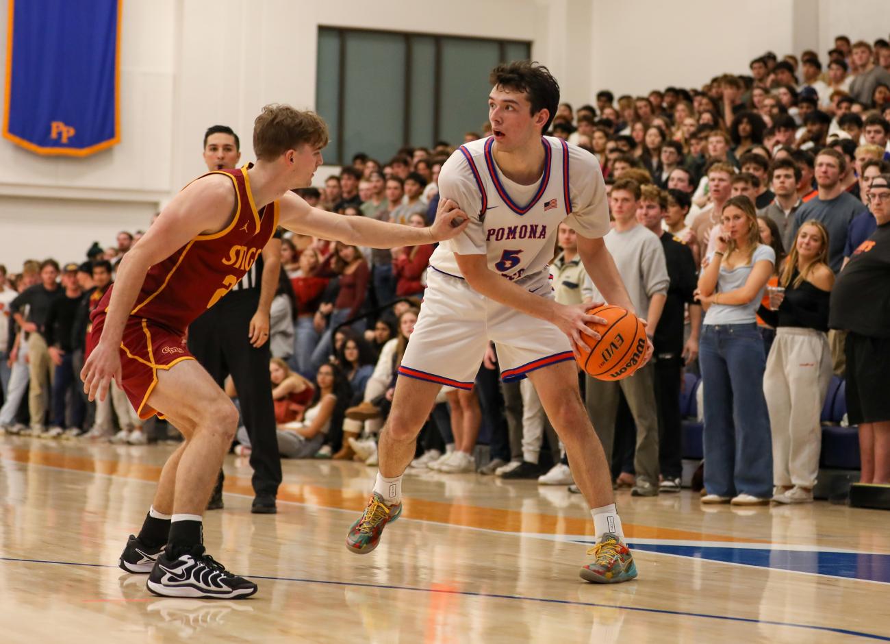 Joe Cookson plays basketball