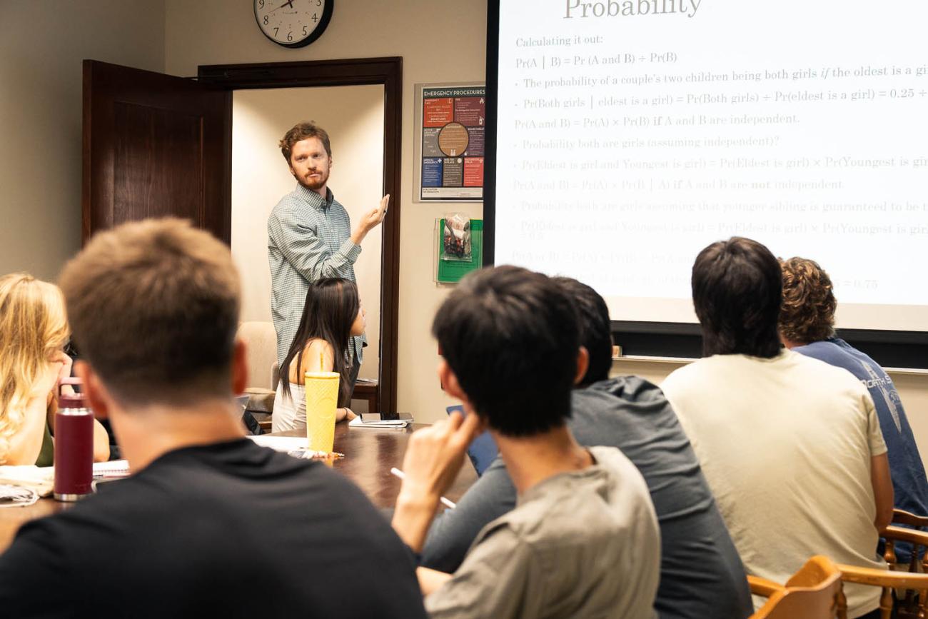 Prof. Andrew Law teaches an ID1 class.