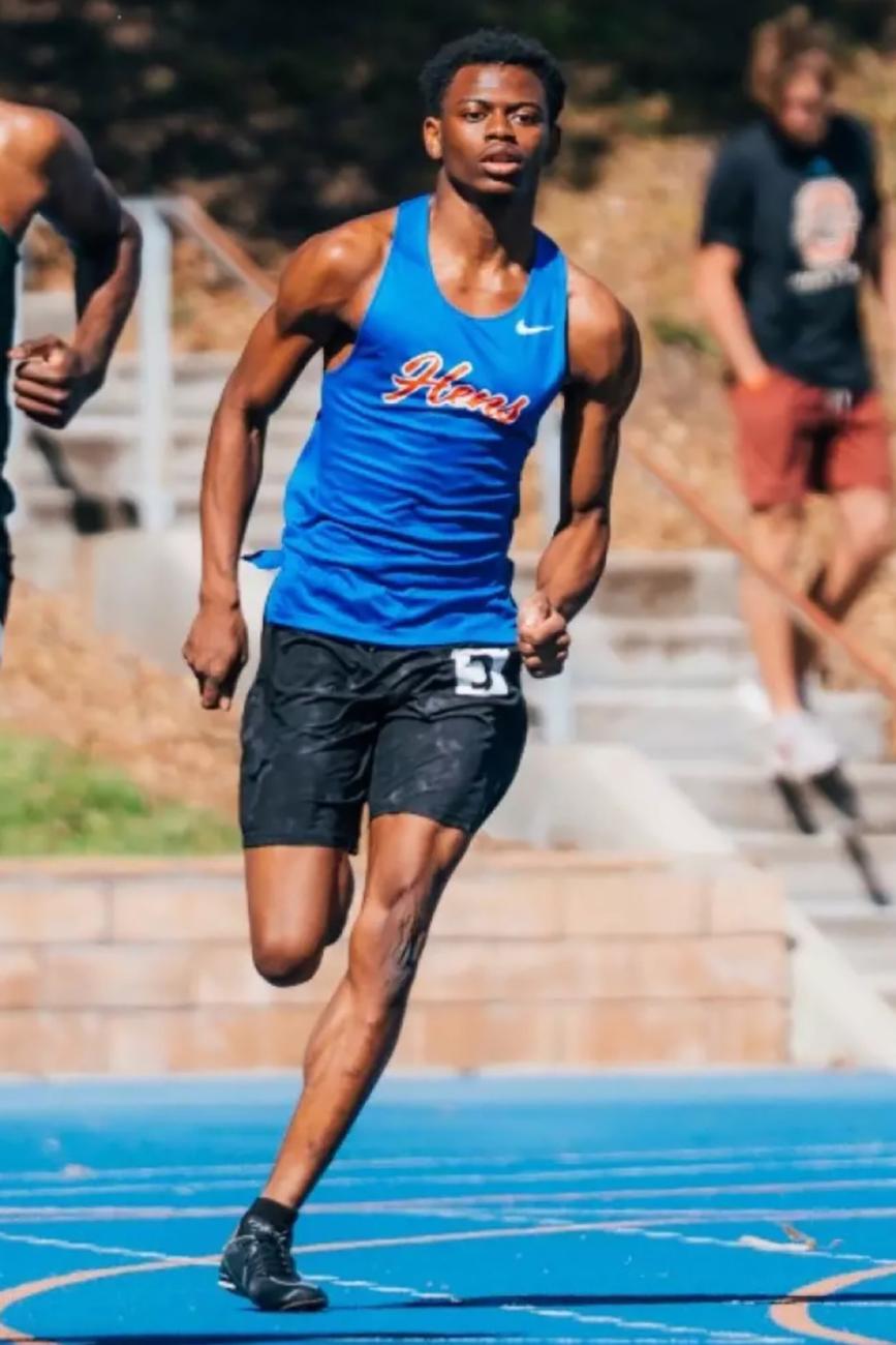 Dashawn Williams in a track and field race