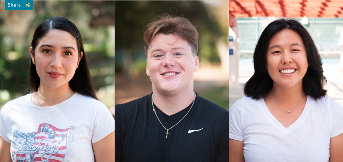 Three Sagehen Athletes