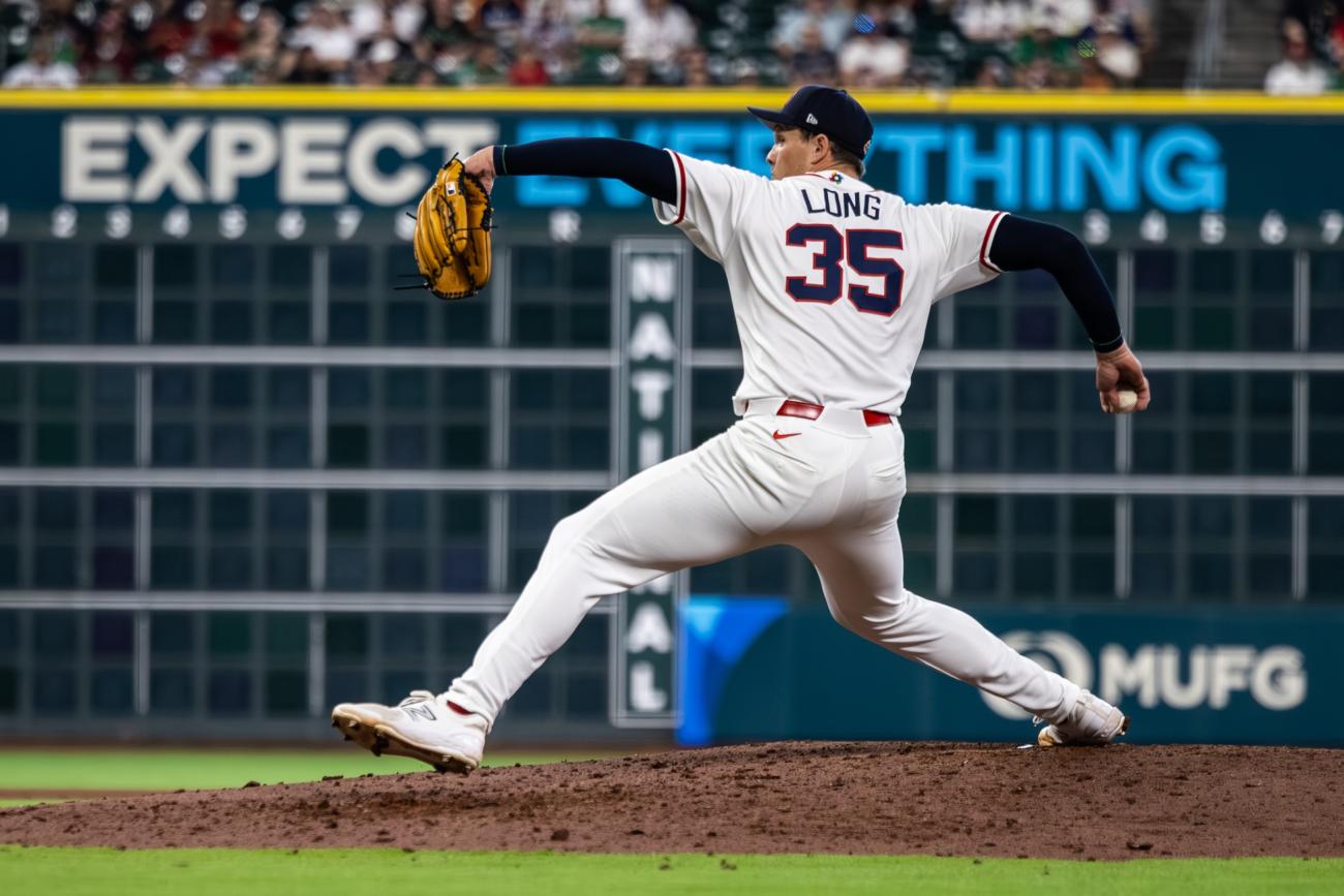 Ryan Long pitching