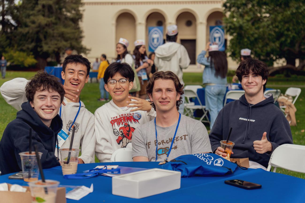 Admitted students on Marston Quad