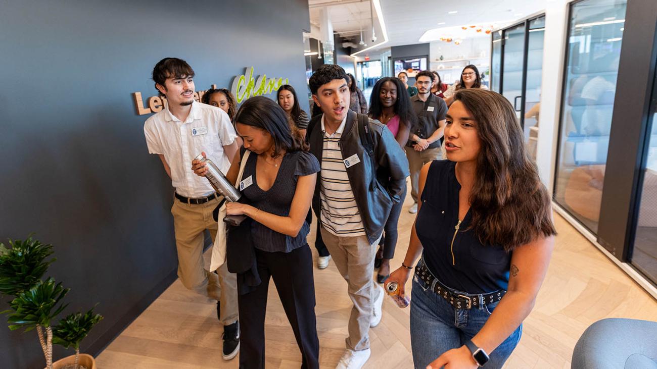 Smart Start students tour Accenture.