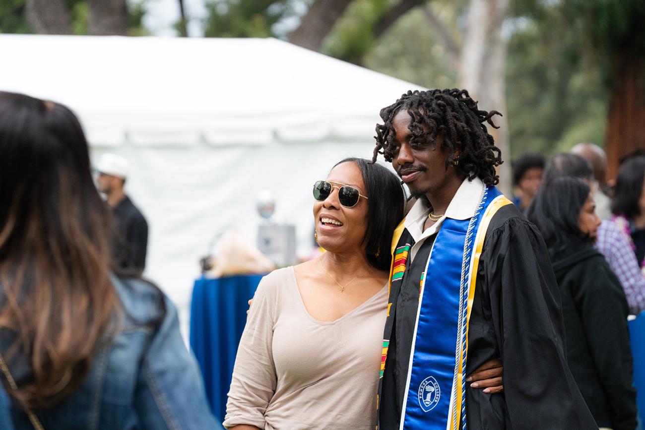 Isaiah Dawson ’26 on Marston Quad