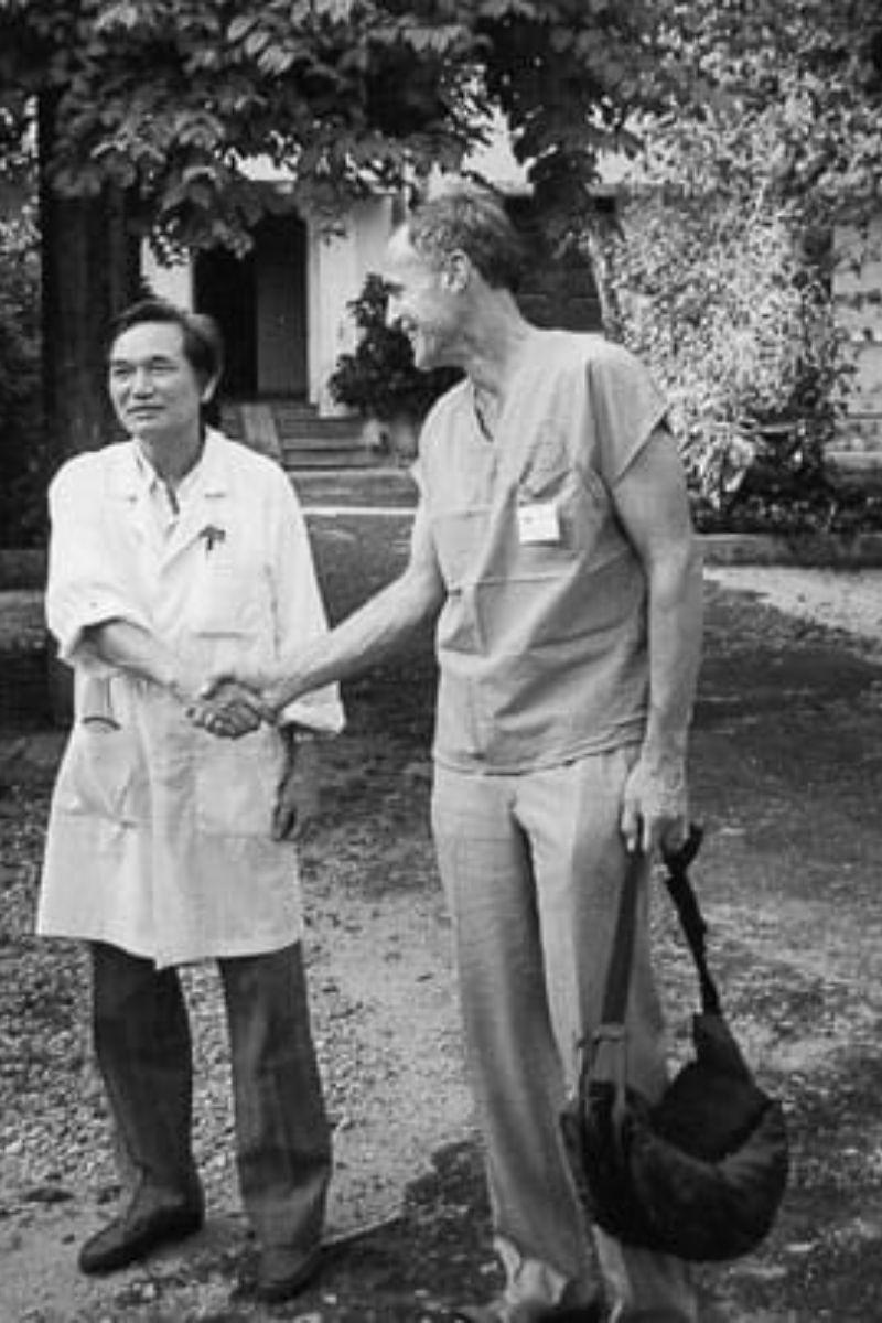 Caldwell with Vietnam doctor